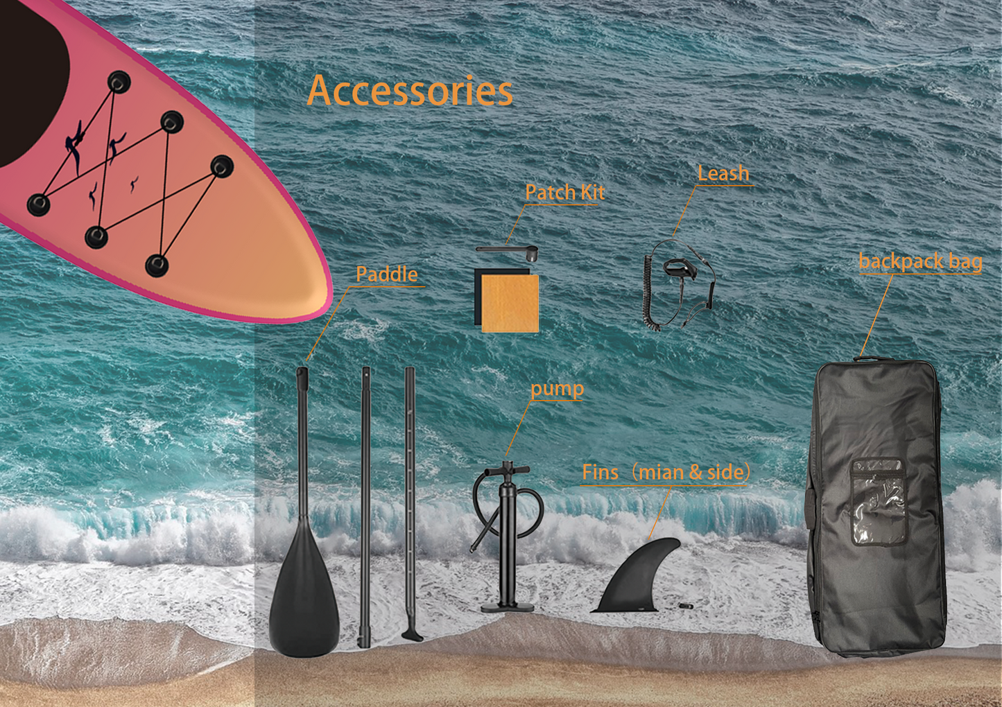 Bay Sunset丨10' 99" Inflatable Stand Up Paddle Board 丨SUP