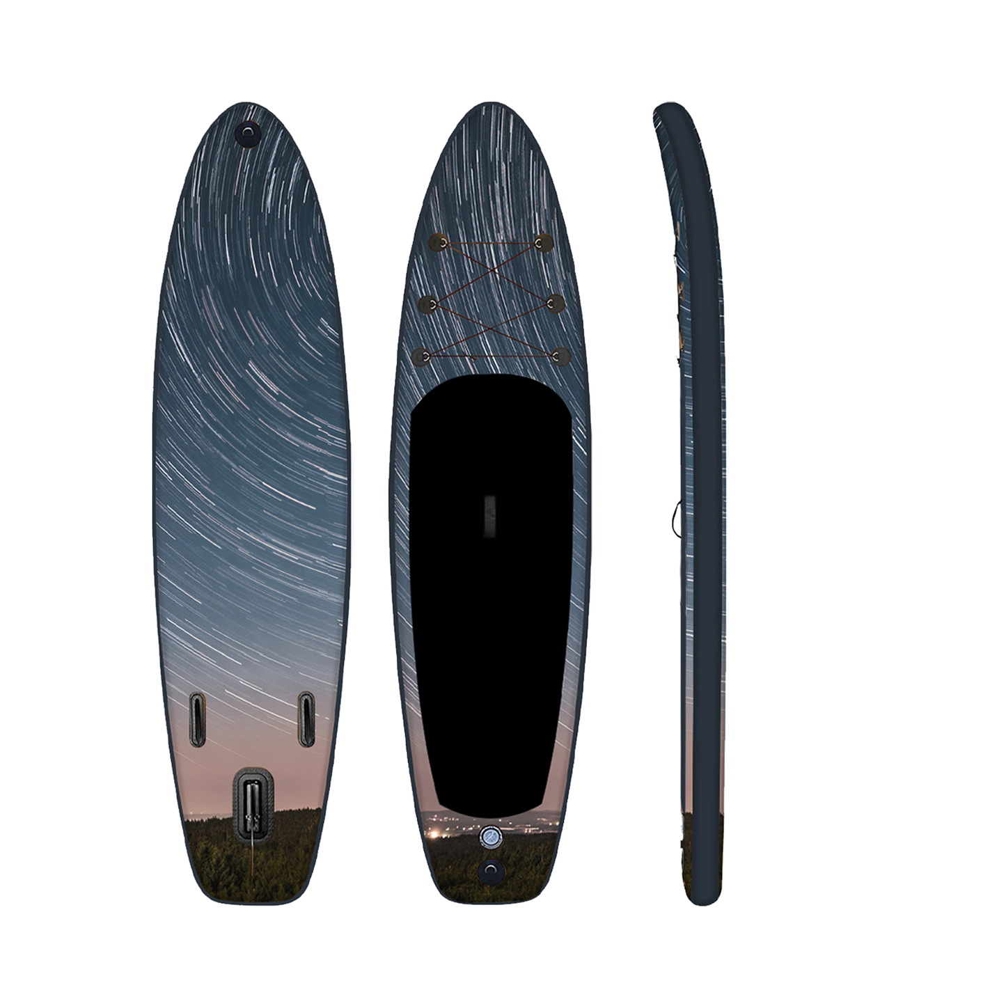 Starry Night – Aufblasbares Stand Up Paddle Board, 9 Fuß, 48 Zoll